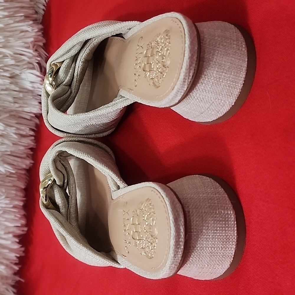 Vince Camuto Liane Tan Mules with Knotted Detail - Picture 5 of 10